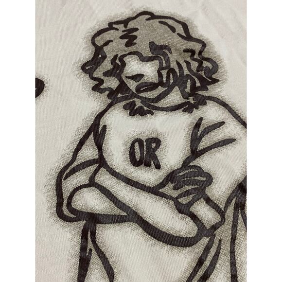 Y2K 90s Vintage Graphic T-Shirt Size Large Oversize Summer Unisex Hipster 22x25 - Picture 7 of 10